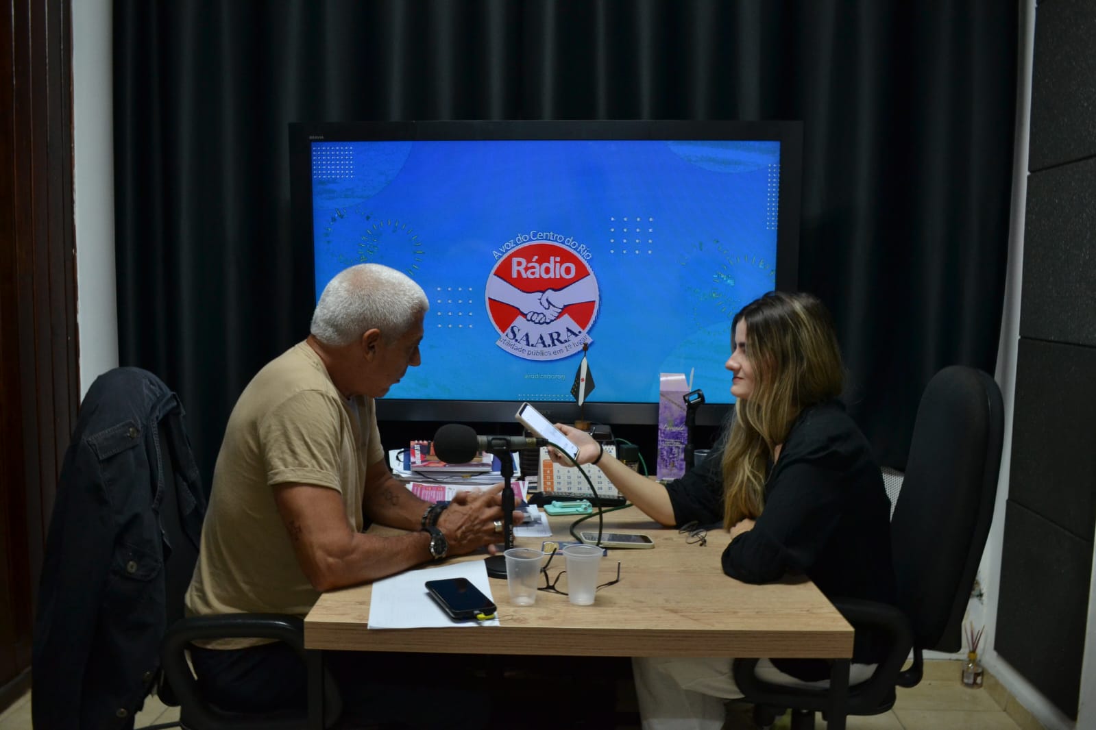Luiz Antônio Bap durante a entrevista.